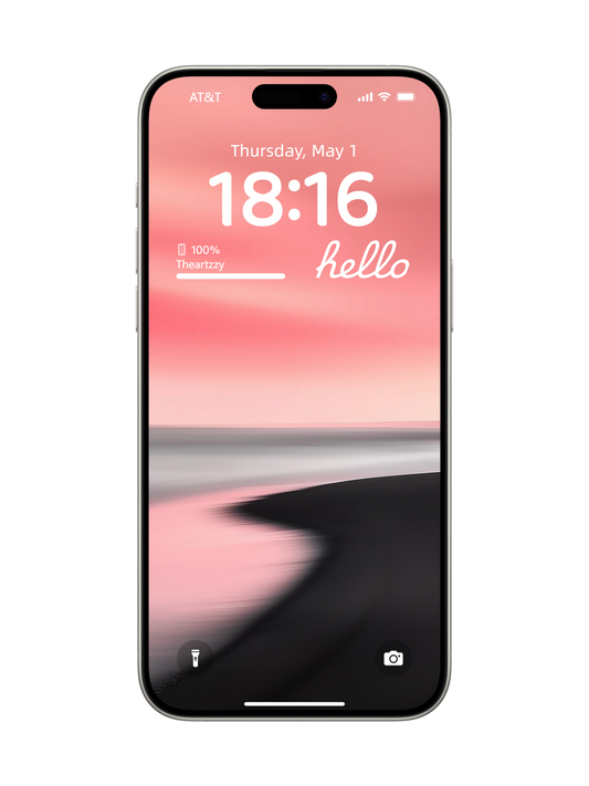 Horizon Serenity: 4K Gradient Wallpapers for iPhone & Android (Sunset Pink Edition)