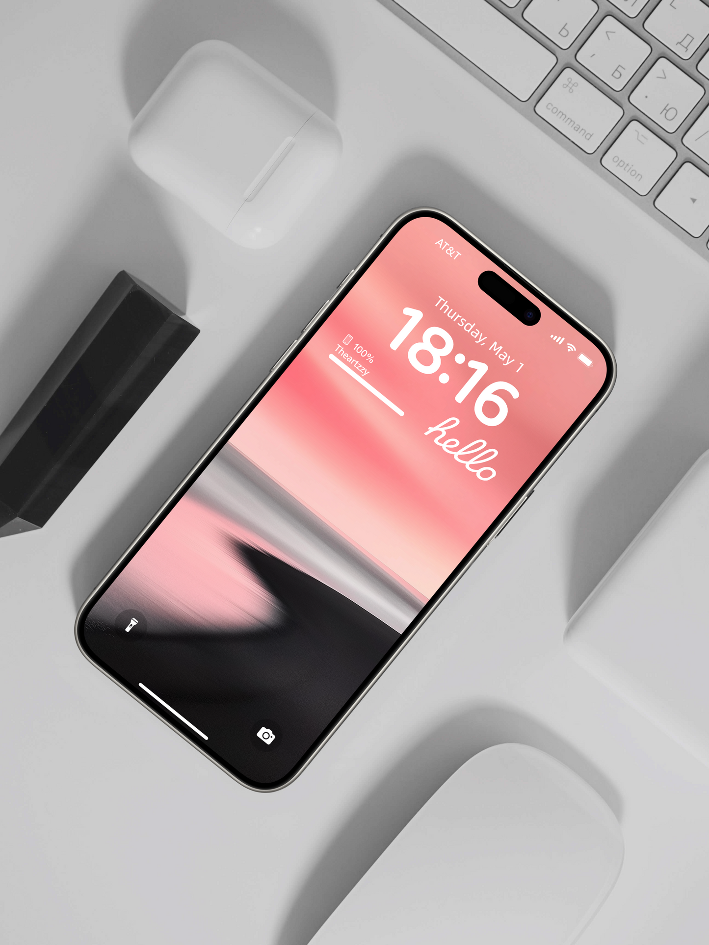 Horizon Serenity: 4K Gradient Wallpapers for iPhone & Android (Sunset Pink Edition)