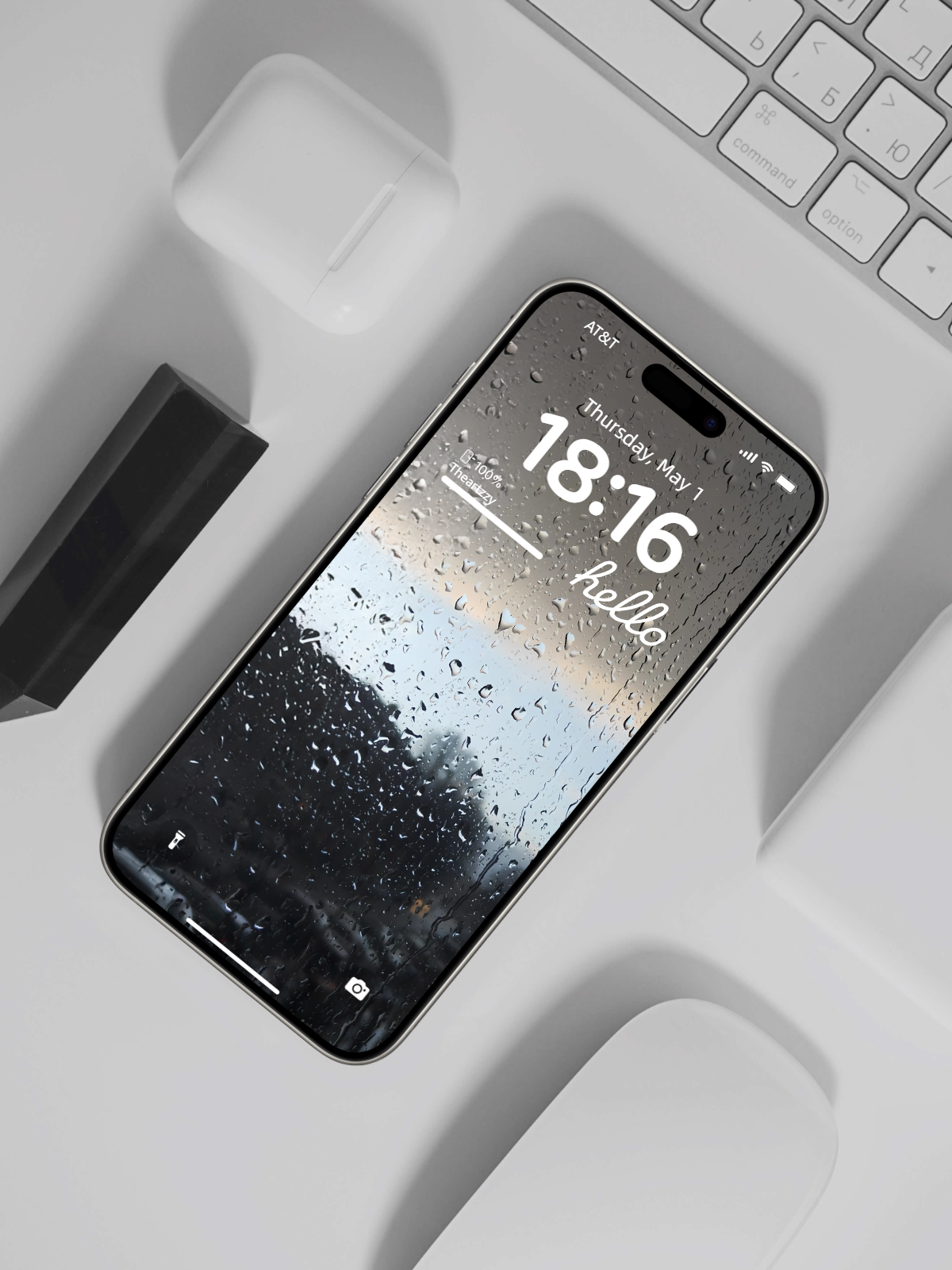 Raindrop Reflections: Serene Rainy Day Wallpapers for iOS & Android