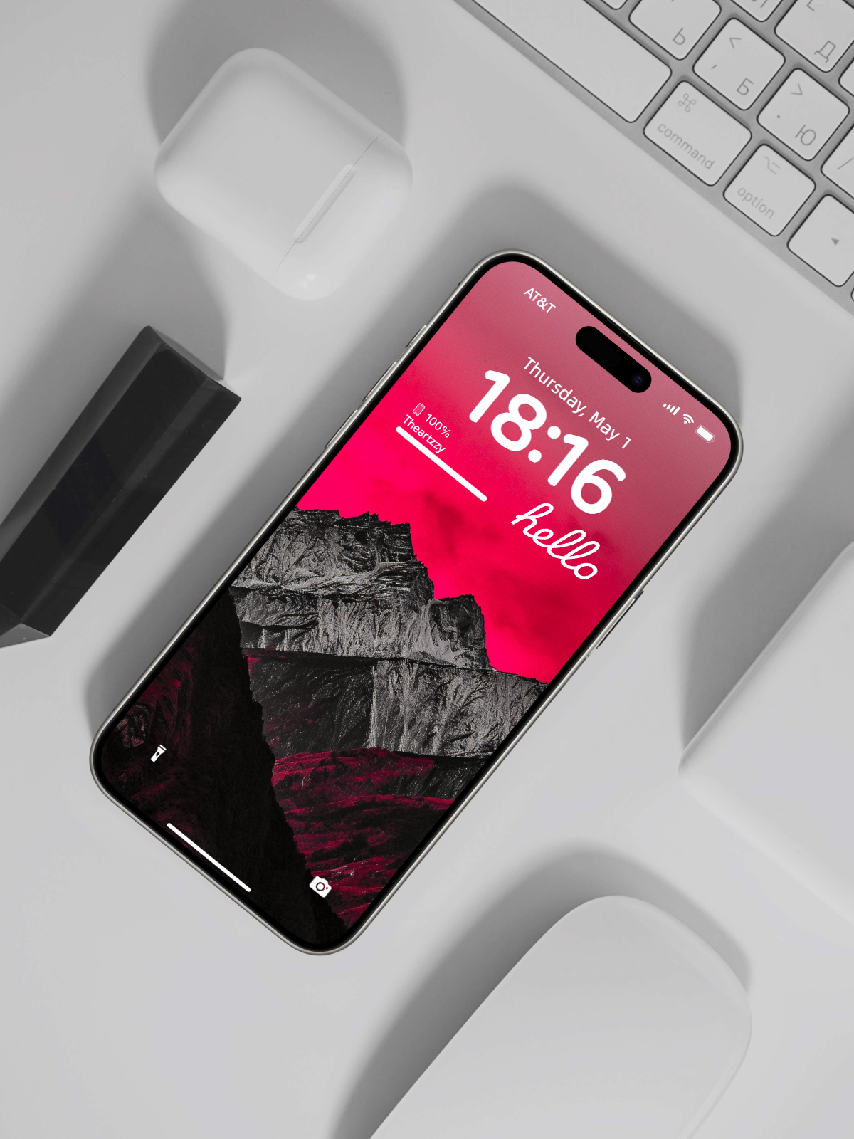 Crimson Peaks: Stark Contrast Mountain Wallpapers for iOS & Android