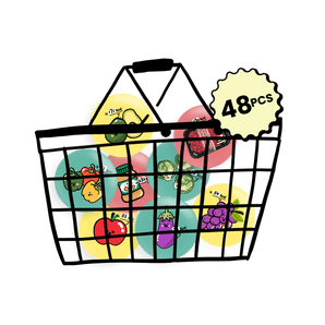 48 Food Fridge Magnets Set – Calorie Style - Theartzzy