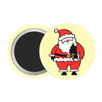 Jolly Santa  Christmas Magic Badge / Magnet