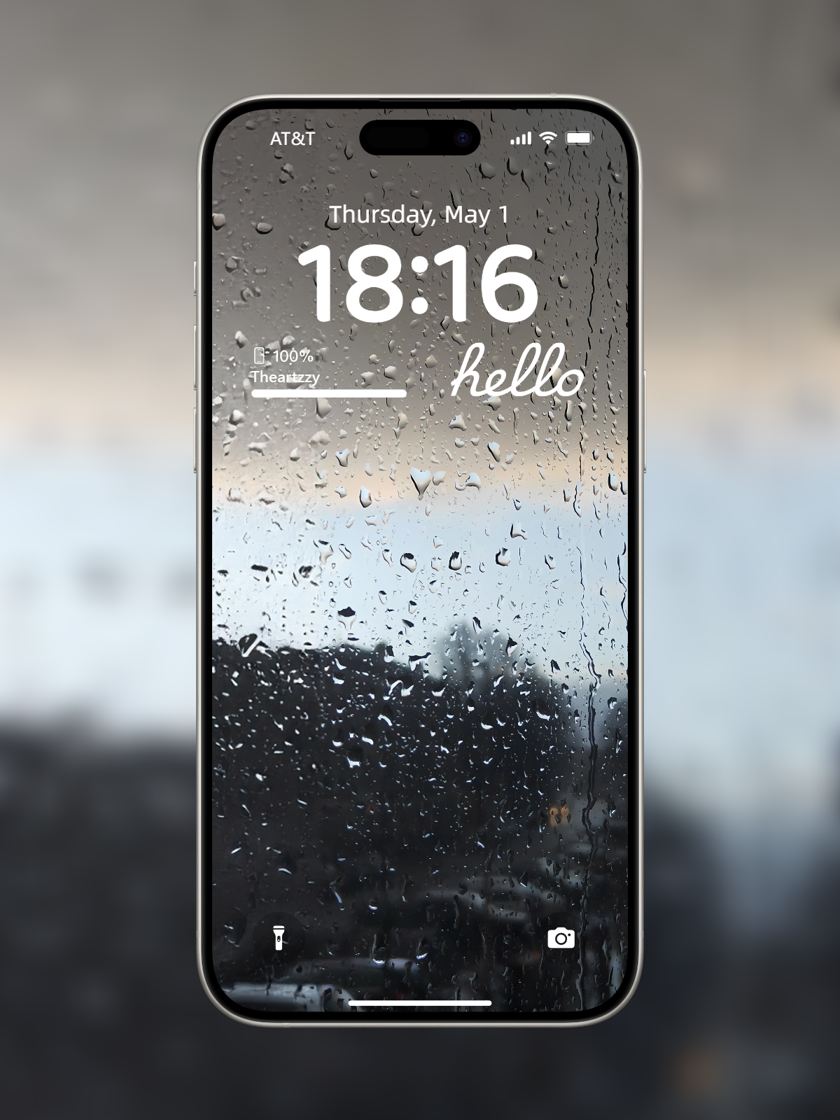 Raindrop Reflections: Serene Rainy Day Wallpapers for iOS & Android