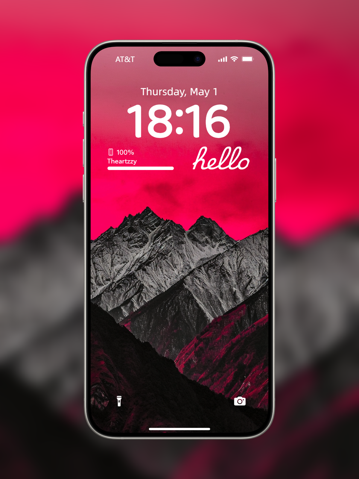 Crimson Peaks: Stark Contrast Mountain Wallpapers for iOS & Android