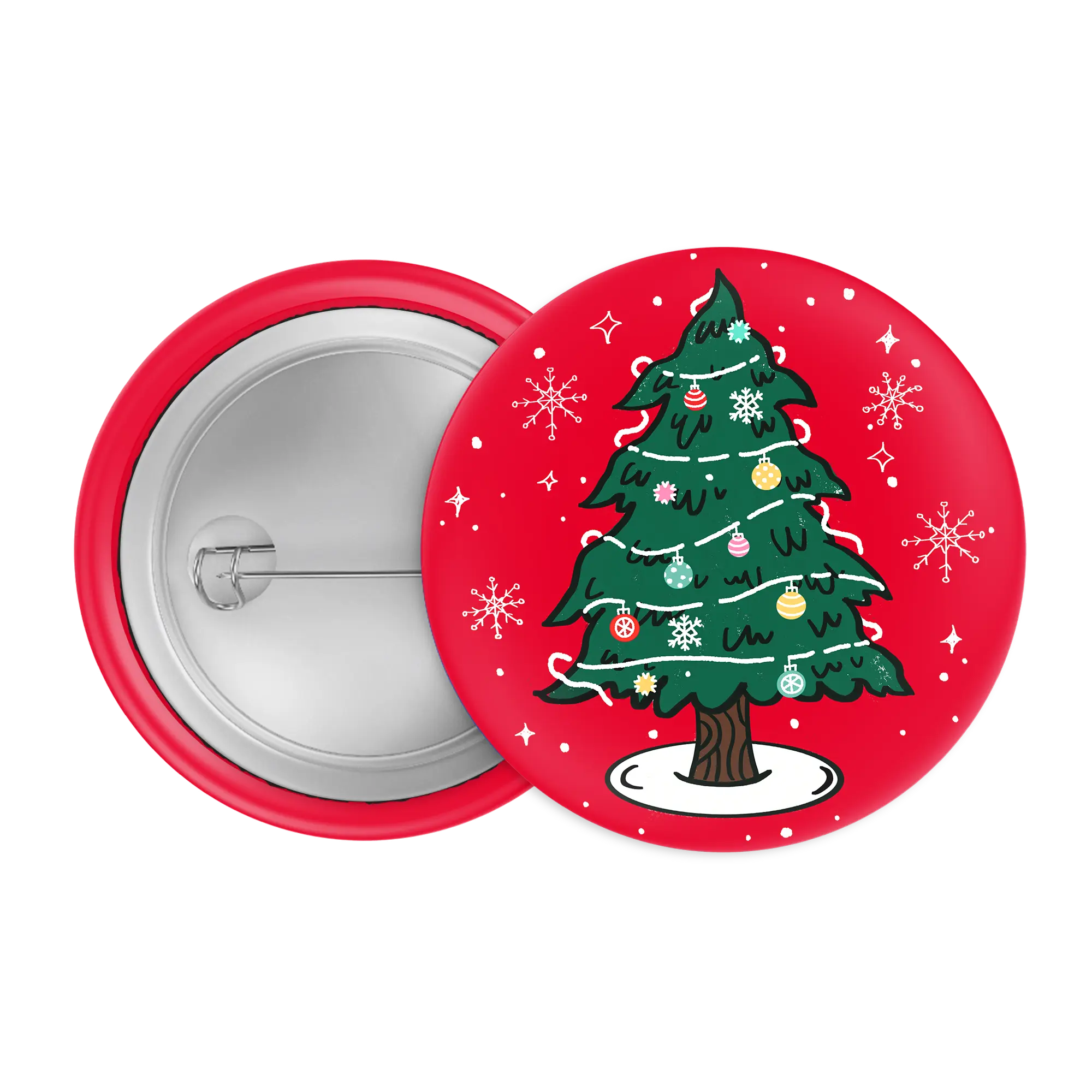 Oh Christmas Tree Festive Badge / Magnet