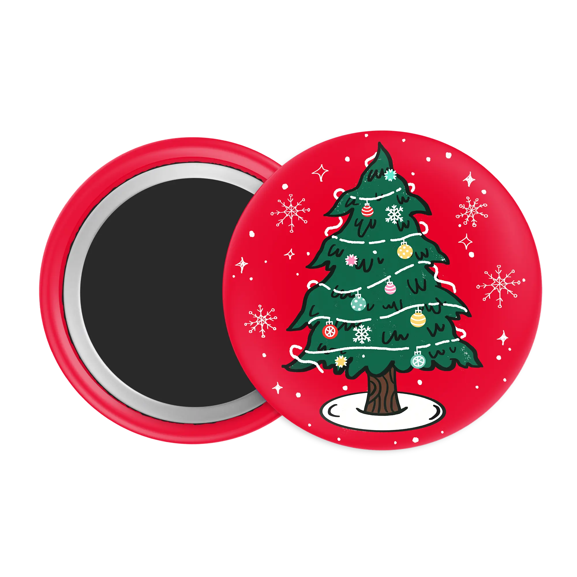 Oh Christmas Tree Festive Badge / Magnet