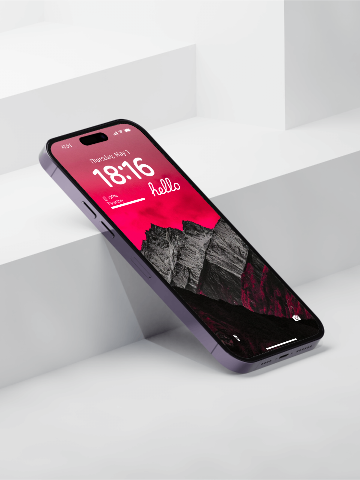 Crimson Peaks: Stark Contrast Mountain Wallpapers for iOS & Android