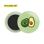 Avocado Button Fridge  Magnet