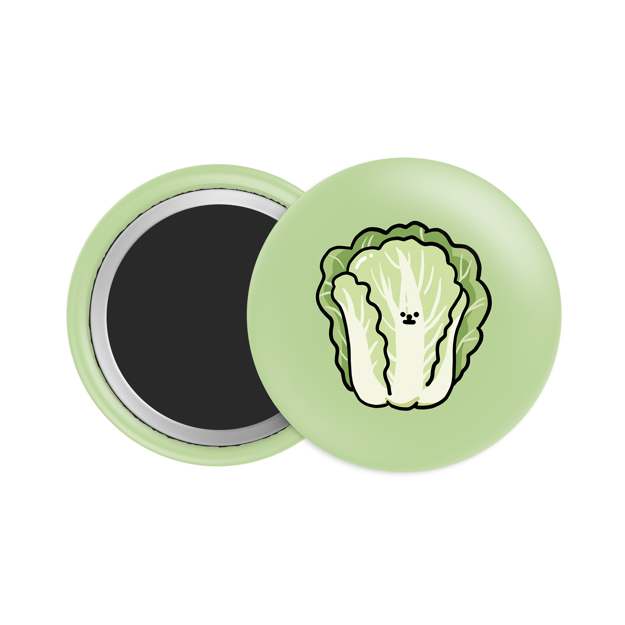Cabbage Button Fridge Magnet