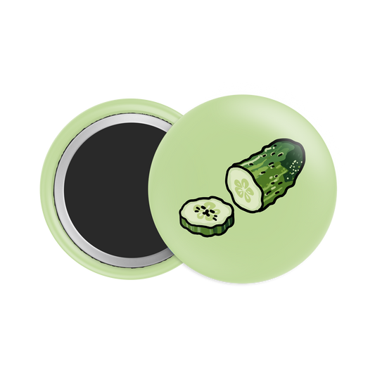 Cucumber Button Fridge  Magnet