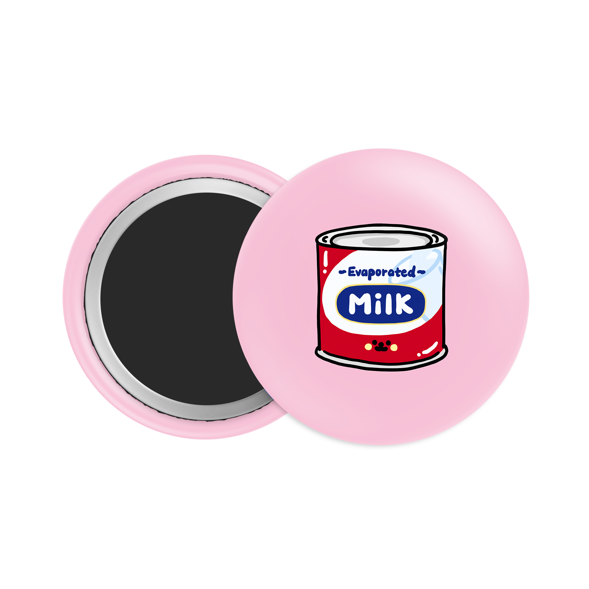 Evaporated Milk Button Fridge Magnet