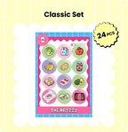 24  Classic Food Fridge Magnets Set