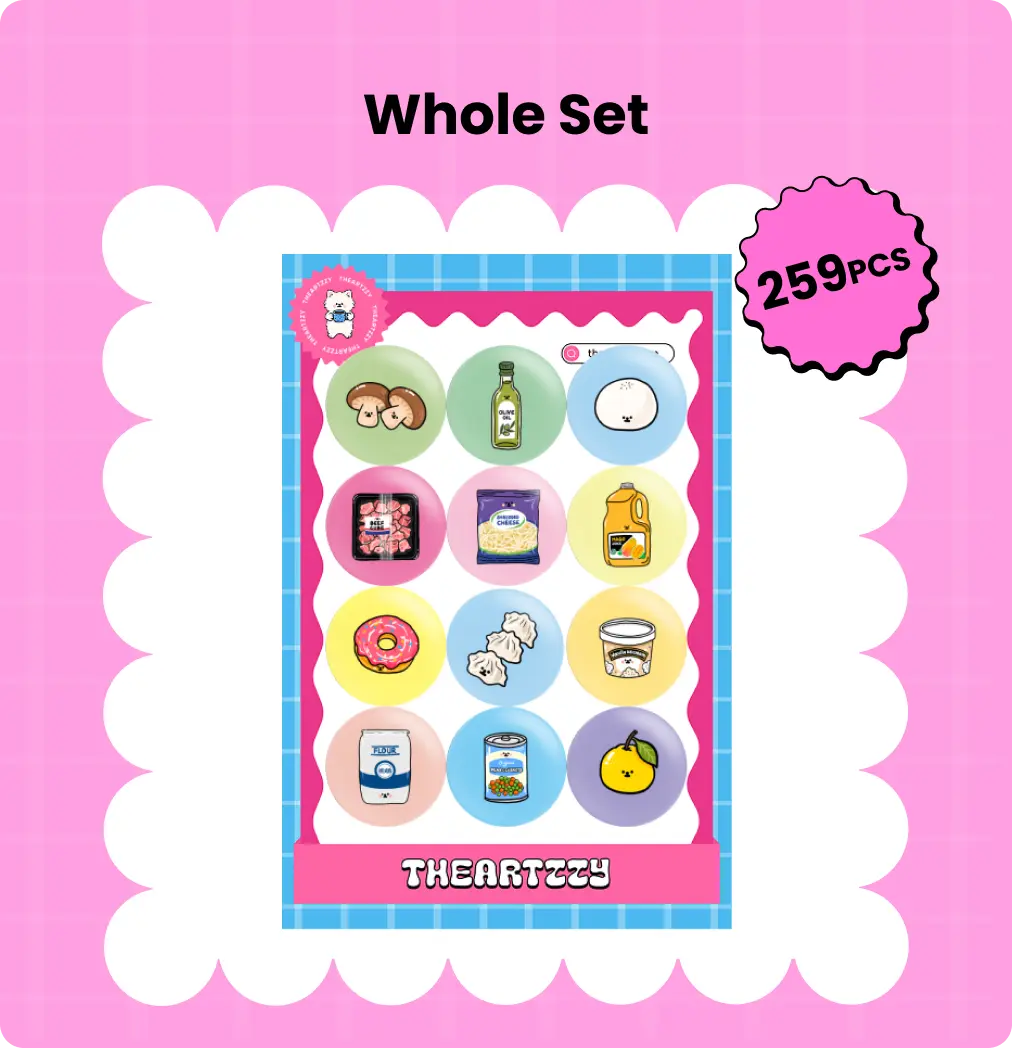 All-in-One Food Magnet Pack: Complete Food Collection (259 Pcs)