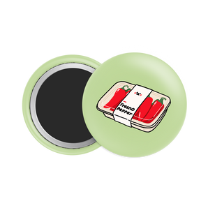 Fresno Pepper Button Fridge Magnet