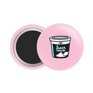 Greek Yogurt Button Fridge Magnet