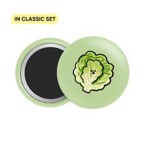 Lettuce Button Fridge Magnet