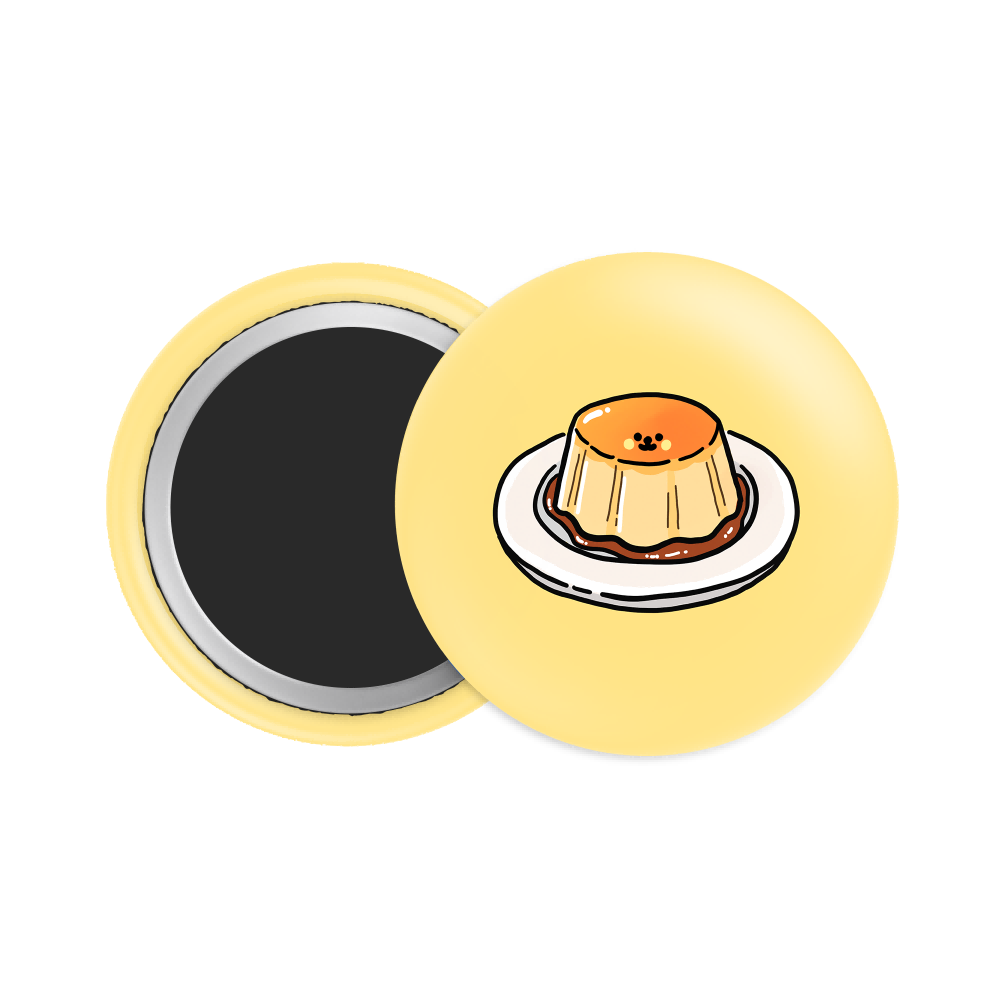 Pudding Button Fridge  Magnet