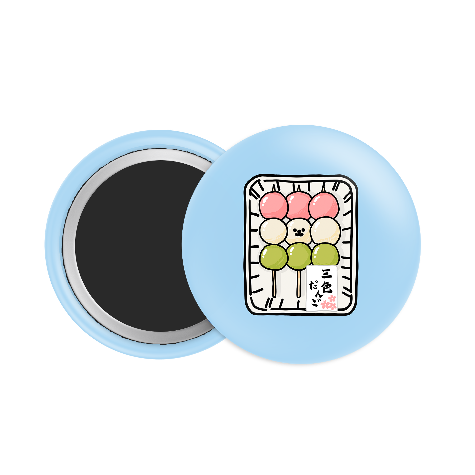 Sanshoku Dango Button Fridge Magnet