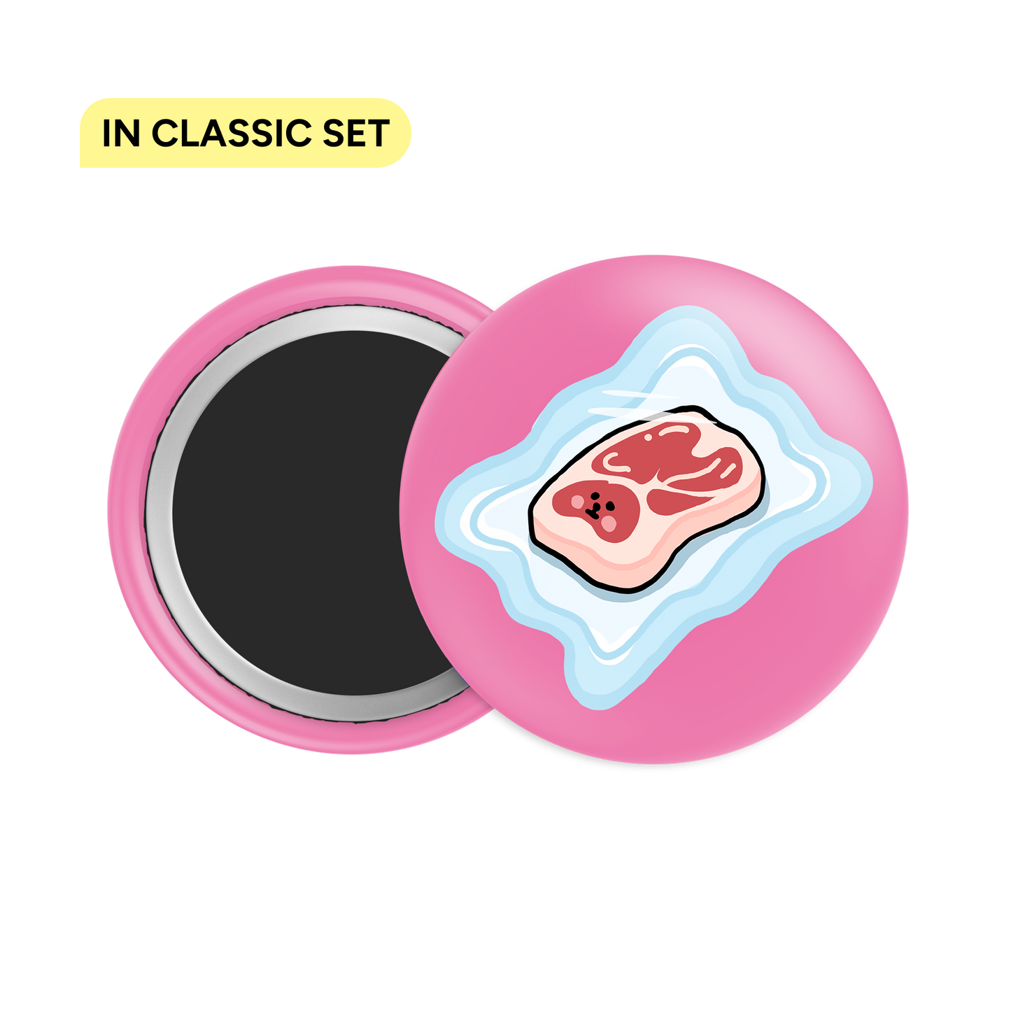 Steak Button Fridge Magnet