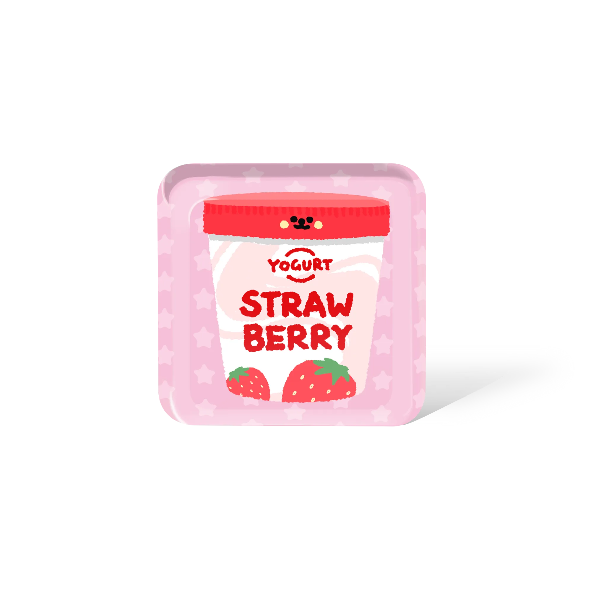 [Smart] Strawberry Yogurt NFC Fridge Magnet