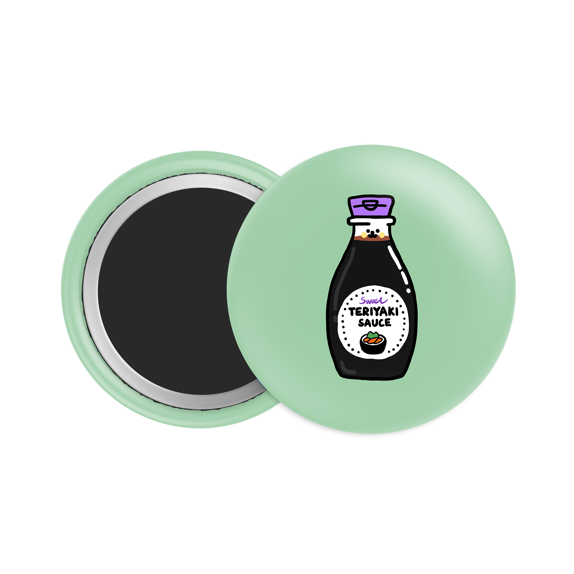 Sweet Teriyaki Sauce Button Fridge Magnet