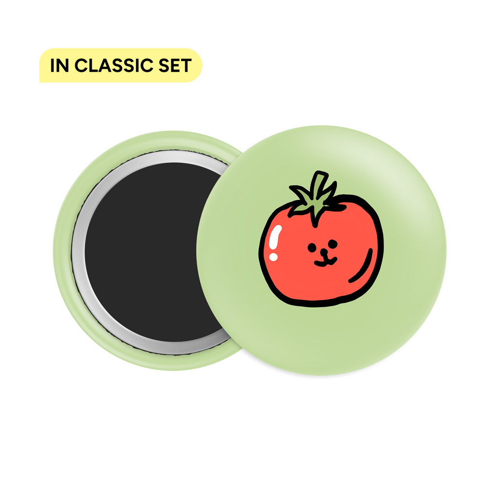 Tomato Button Fridge Magnet