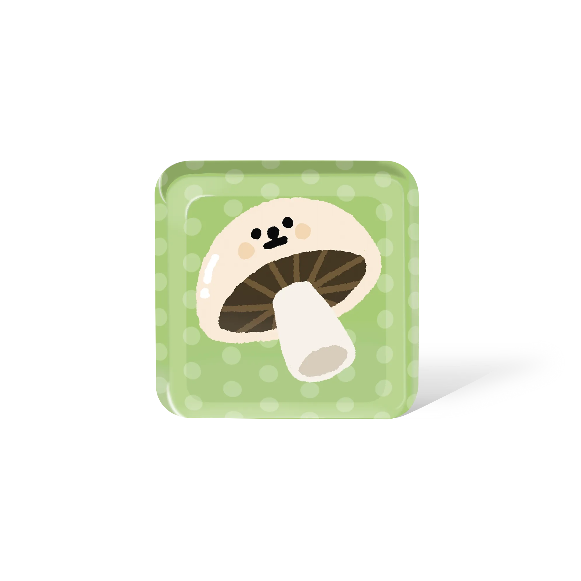 [Smart] White Mushroom NFC Fridge Magnet