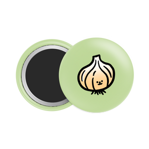 Yellow Onion Button Fridge  Magnet