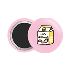 Almond Milk Button Fridge Magnet - Theartzzy