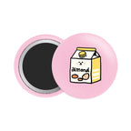 Almond Milk Button Fridge Magnet - Theartzzy