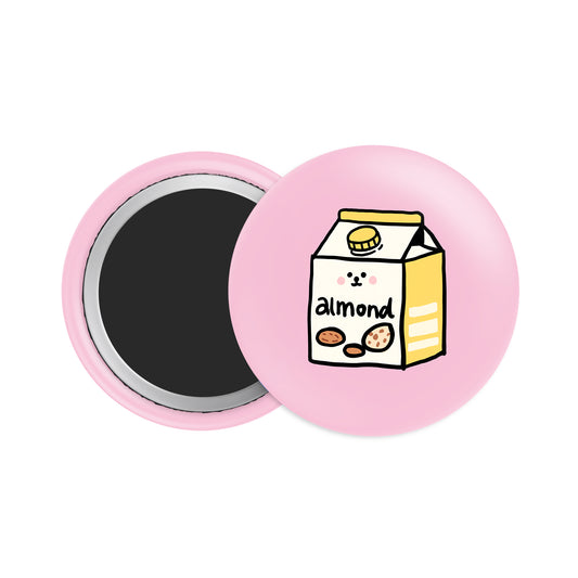 Almond Milk Button Fridge  Magnet