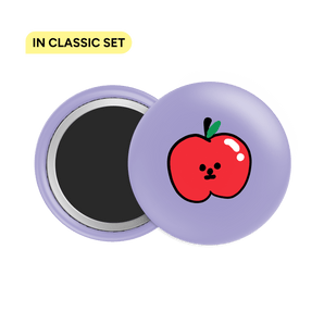 Apple Button Fridge Magnet - Theartzzy