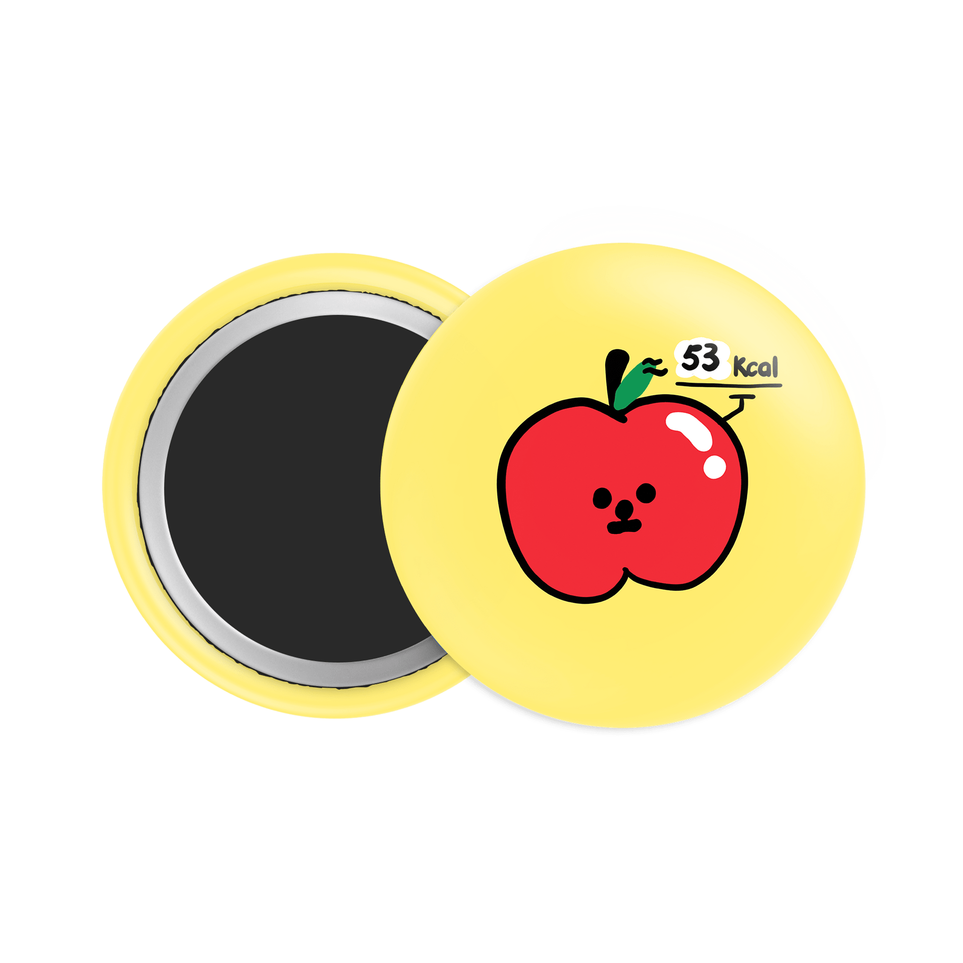 Apple Button Fridge Magnet - Theartzzy