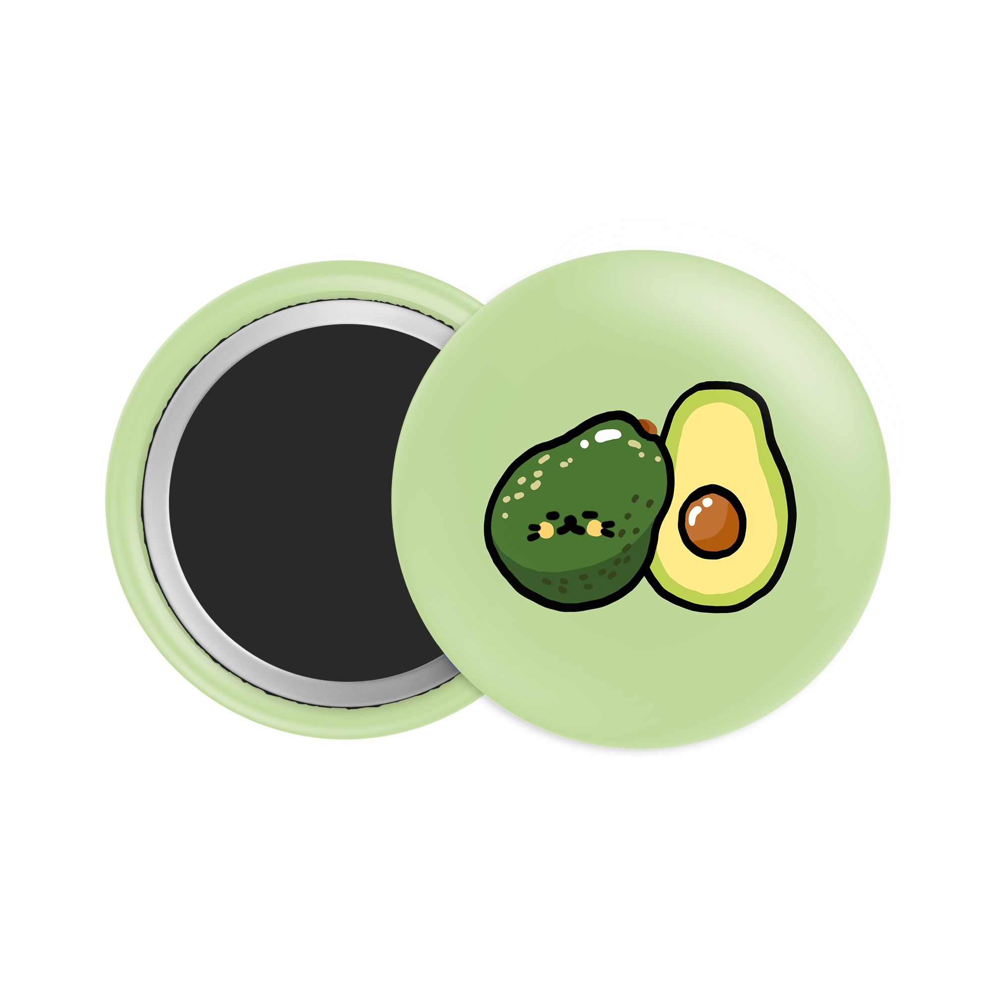 Avocado Button Fridge Magnet - Theartzzy
