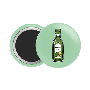Avocado Oil Button Fridge Magnet - Theartzzy