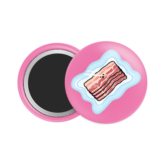 Bacon Button Fridge  Magnet