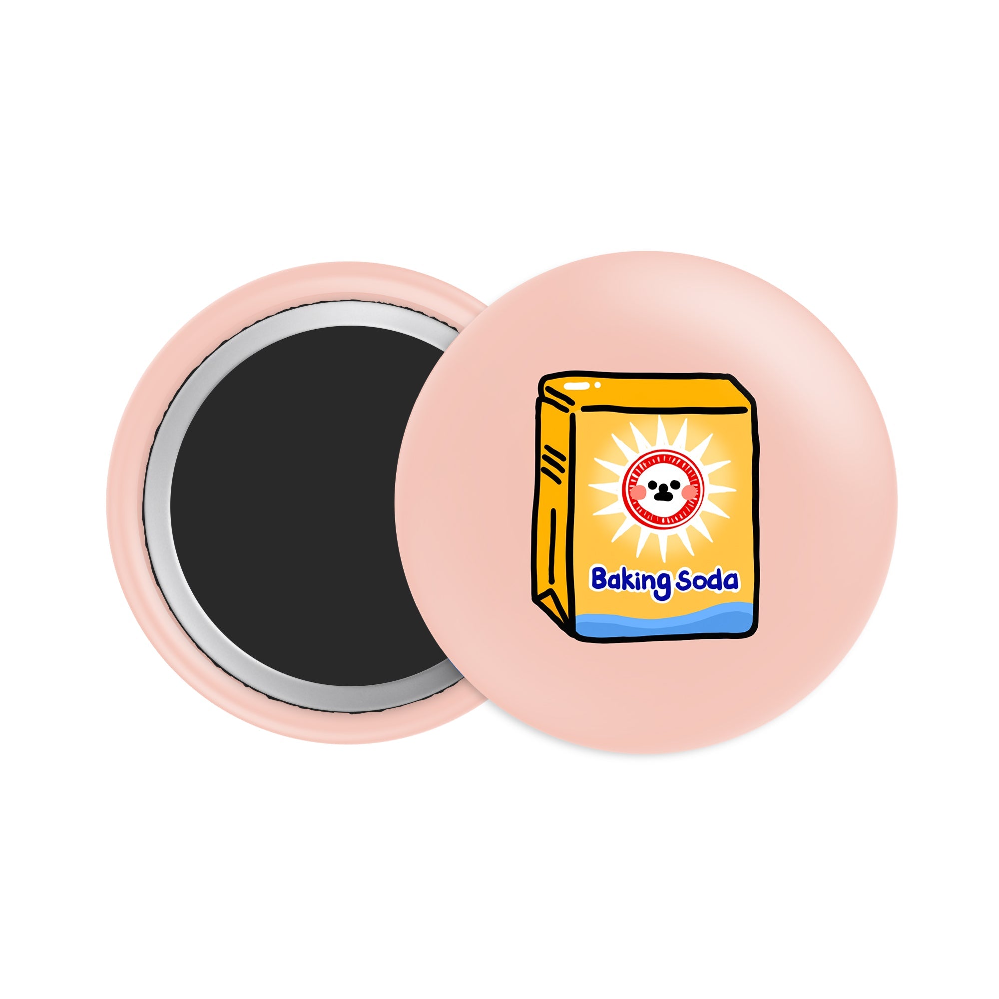 Baking Soda Button Fridge Magnet - Theartzzy