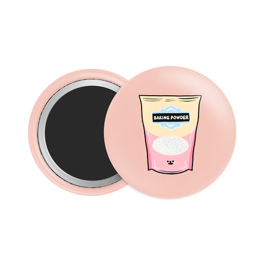 Baking Powder Button Fridge Magnet