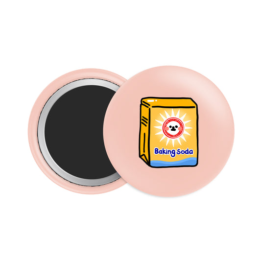 Baking Soda Button Fridge  Magnet