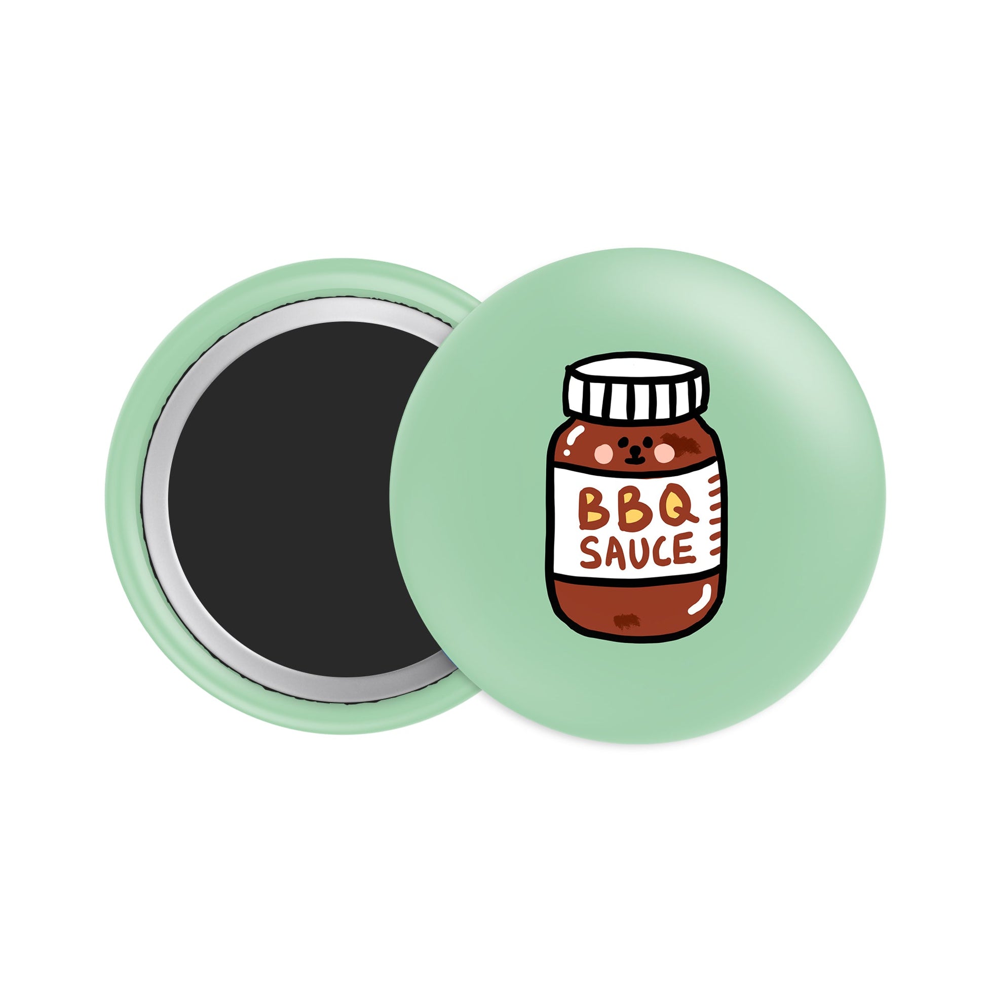BBQ Sauce Button Fridge Magnet - Theartzzy