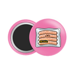 Beef Sausage Button Fridge Magnet - Theartzzy