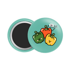 Bell Pepper Button Fridge Magnet - Theartzzy