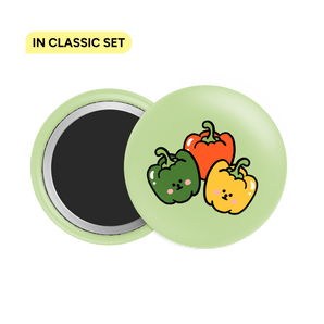 Bell Pepper Button Fridge Magnet - Theartzzy