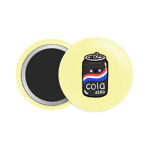 Blue Cola No Sugar Button Fridge Magnet - Theartzzy