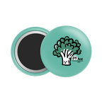 Broccoli Button Fridge Magnet - Theartzzy