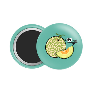 Cantaloupe Melon Button Fridge Magnet - Theartzzy