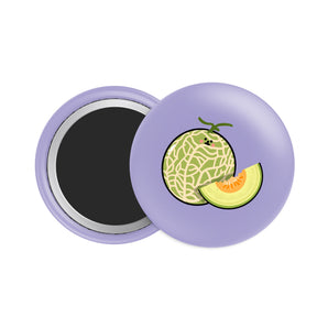 Cantaloupe Melon Button Fridge Magnet - Theartzzy