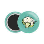 Cauliflower Button Fridge Magnet - Theartzzy