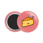 Cheddar Cheese Button Fridge Magnet - Theartzzy