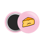 Cheddar Cheese Button Fridge Magnet - Theartzzy